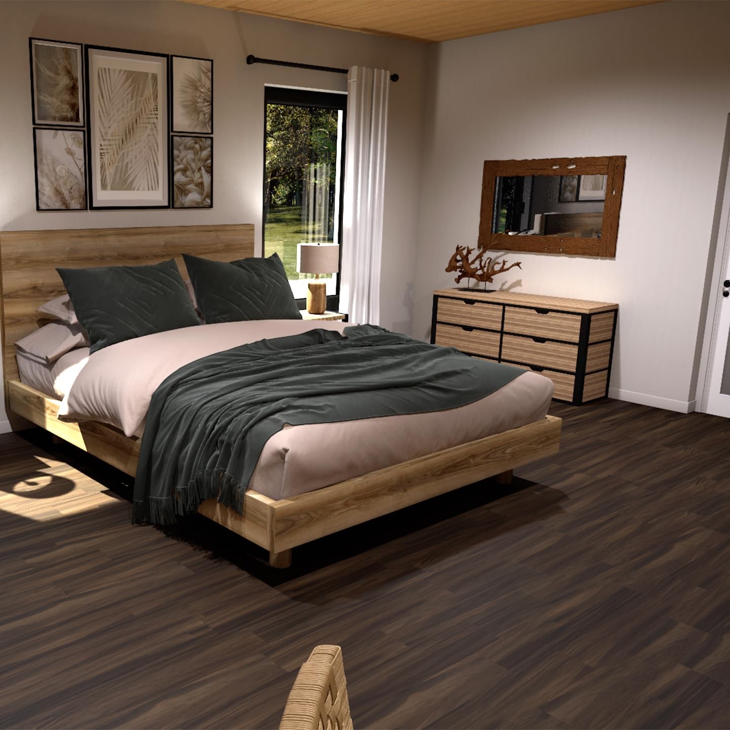Allure Vinyl Peel and Stick Flooring 6in x 36in North Yuba Maple 24 Planks 36