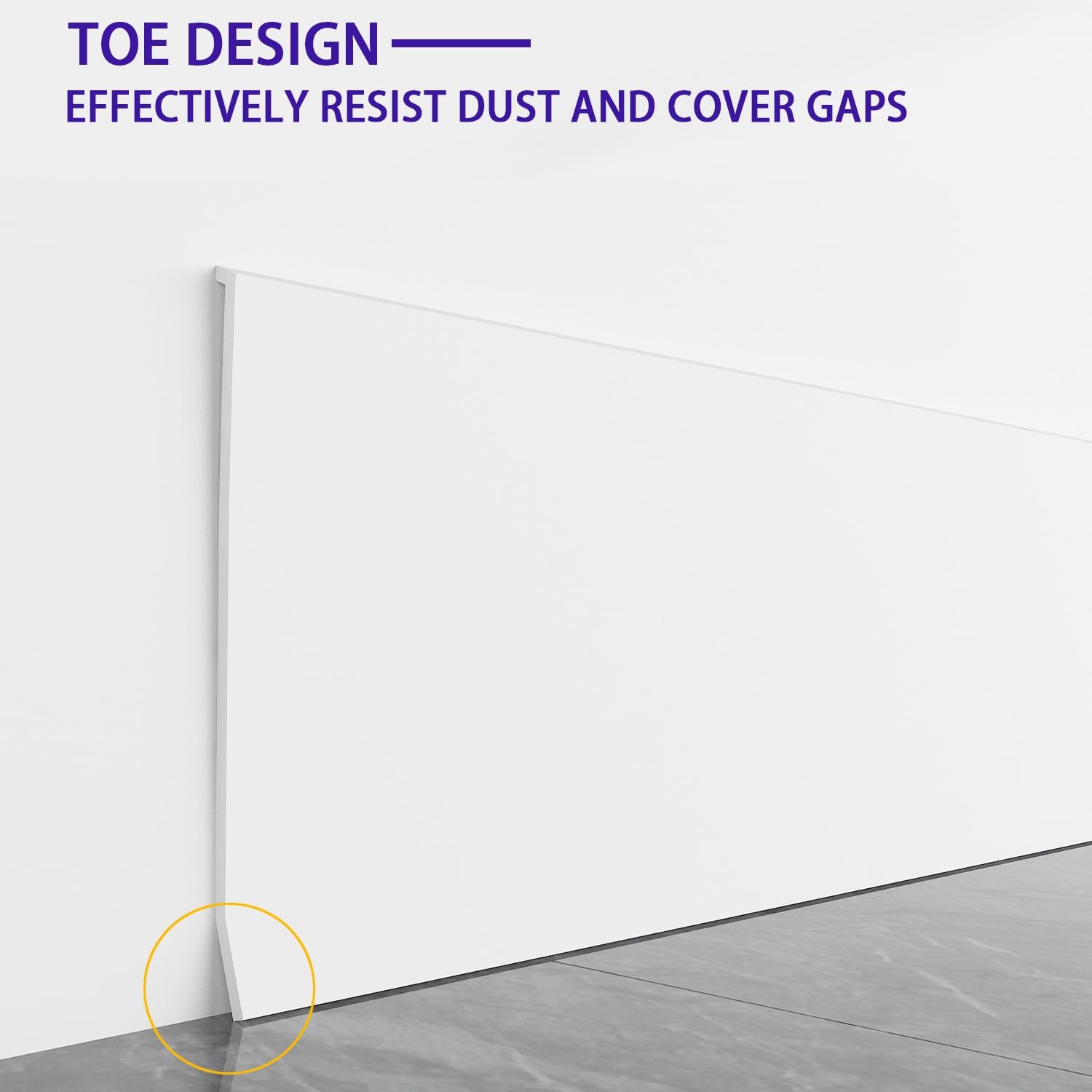 Vinyl Wall Base Baseboard Molding Trim 4″ Flexible Self Adhesive Rubber Wall Bas