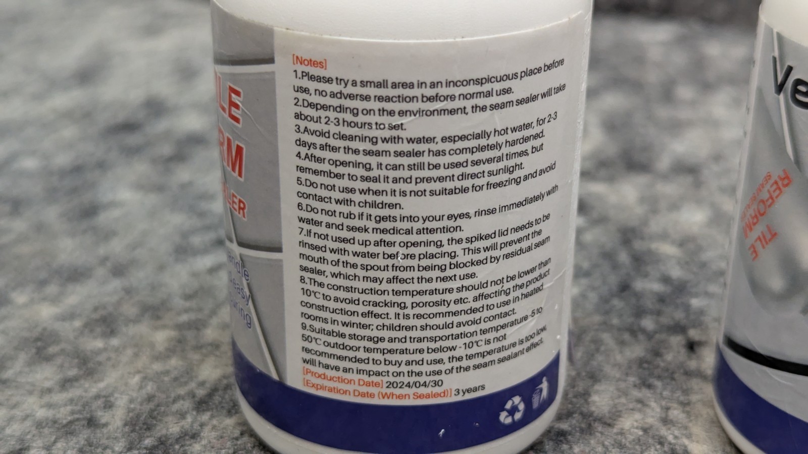 3 TILE REFORM Waterproof Tile Filler seam agent – Gap filler sealer repair glue