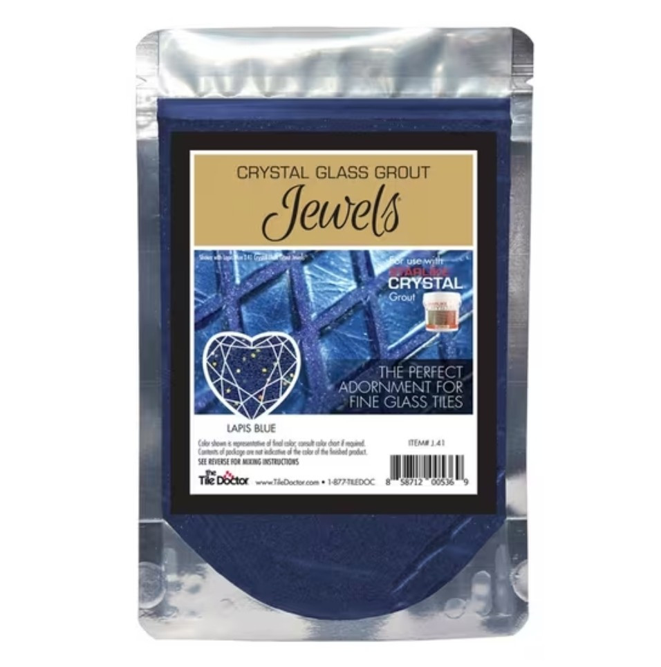 The Tile Doctor Crystal EVO Glass Grout Jewels Lapis Blue J.41 Starlike Additive