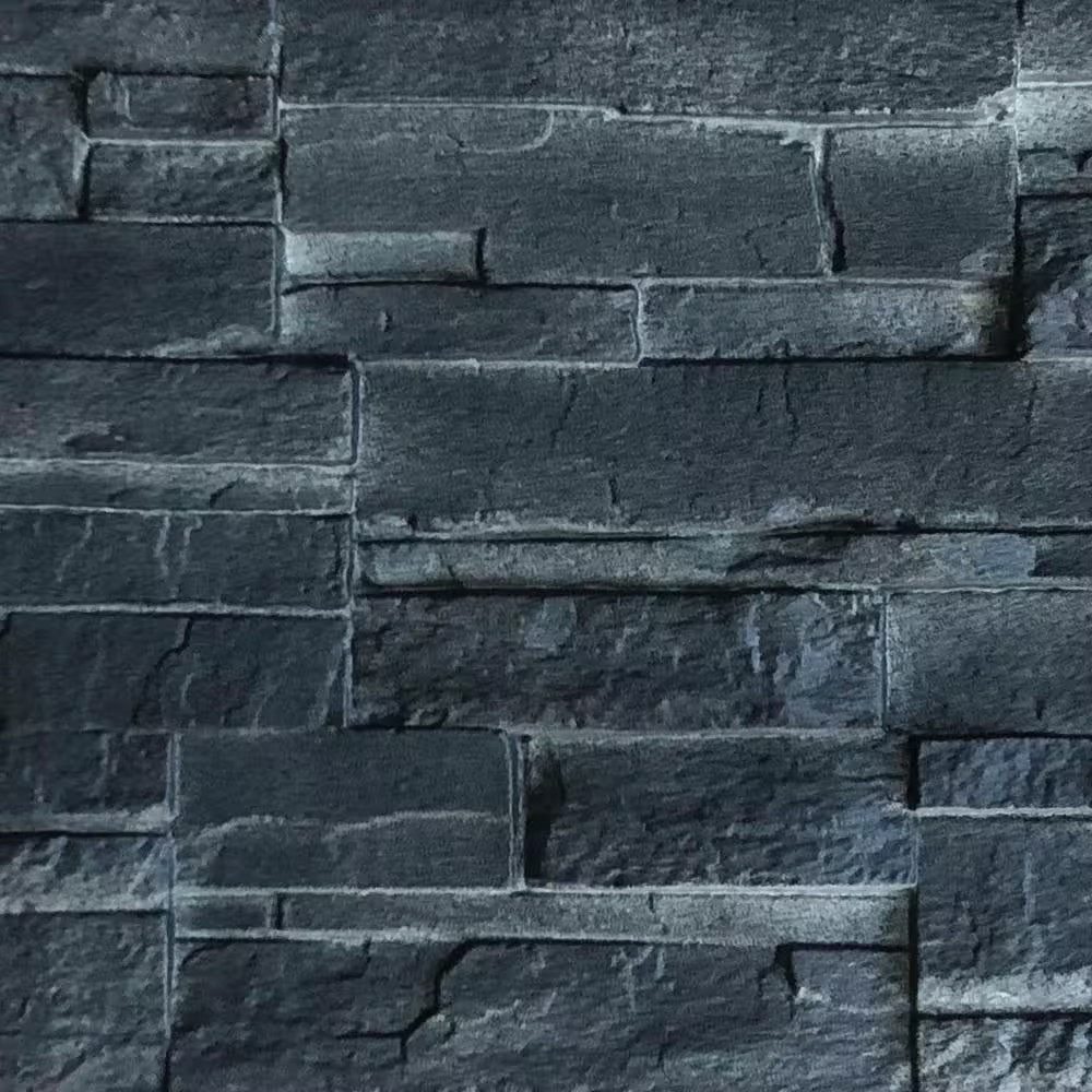 stone Dry Stack Stone Corner 5.9 In. X 16 In. Stone Siding Corner in Onyx (5 per