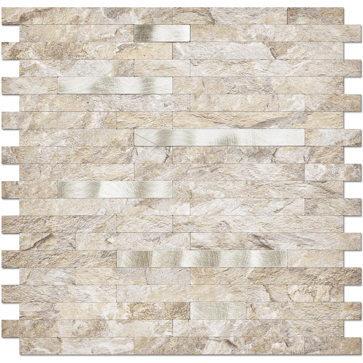 10-Sheet Peel and Stick Backsplash Wall Tile, PVC Kitchen Backsplash Peel and…