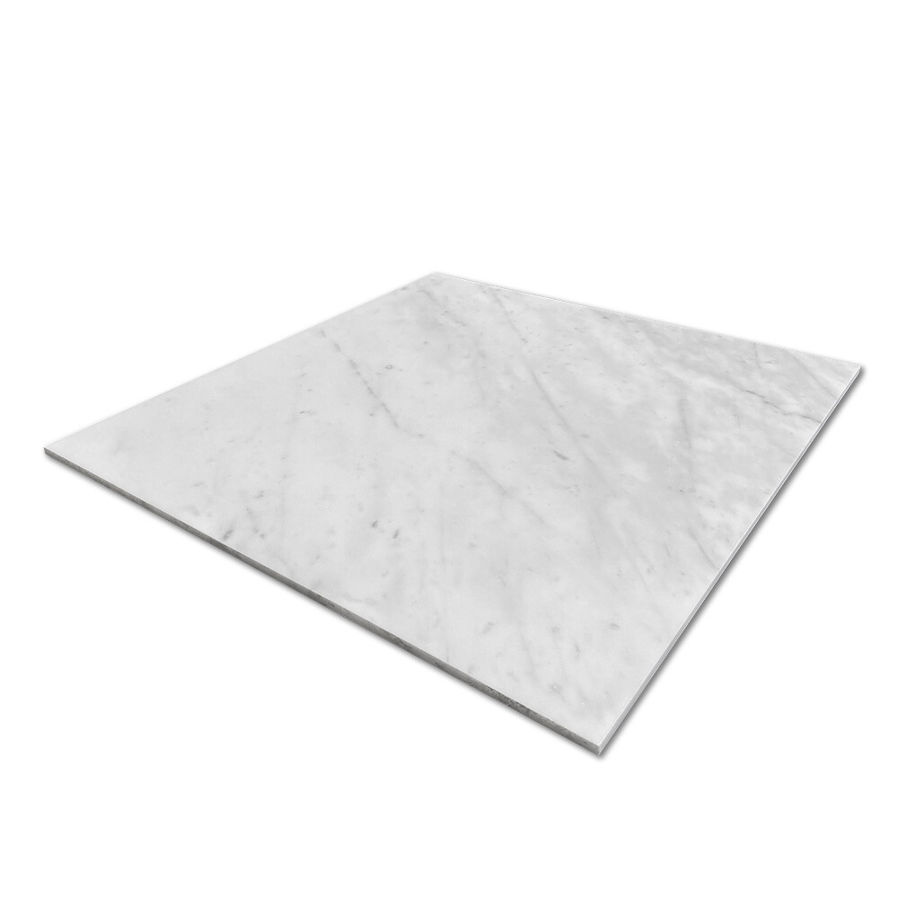 L46H Italian Statuary White Statuario Marble 24×24 Wall Floor Tile Honed
