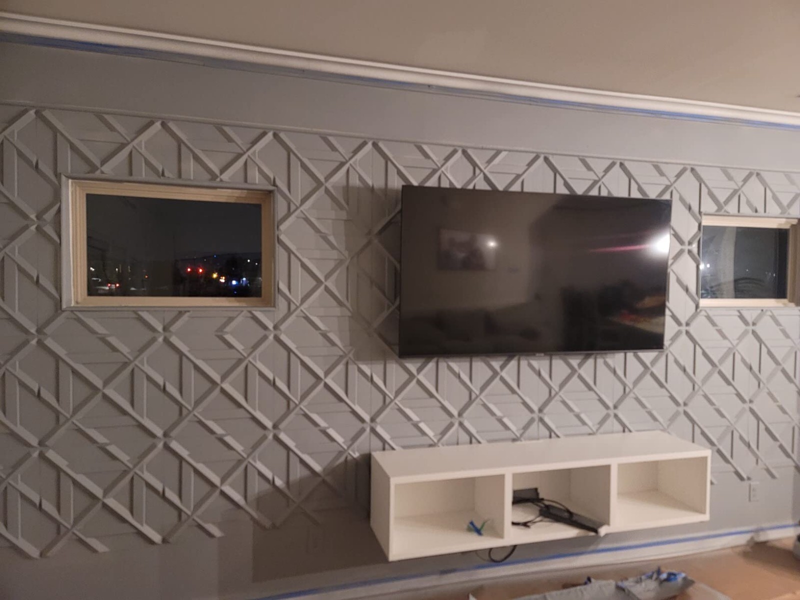 Art3d 12-Pack 19.7″x19.7″ PVC 3D Wall Panel, Decorative Wall Tile,32 sq. ft./Box