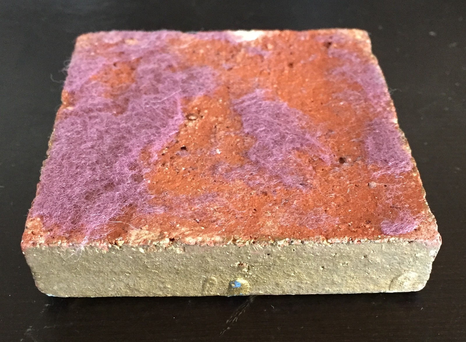Small Decorative Ceramic Clay Tile Wall – 2 3/4″ by 2 3/4″ – Yellow, Blue, & Red