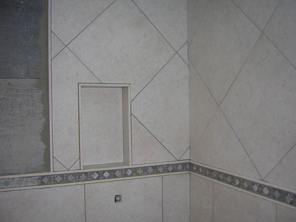Ready-Made Ready to Tile Single Recessed Shower Niche 14 x 22 Made in the USA