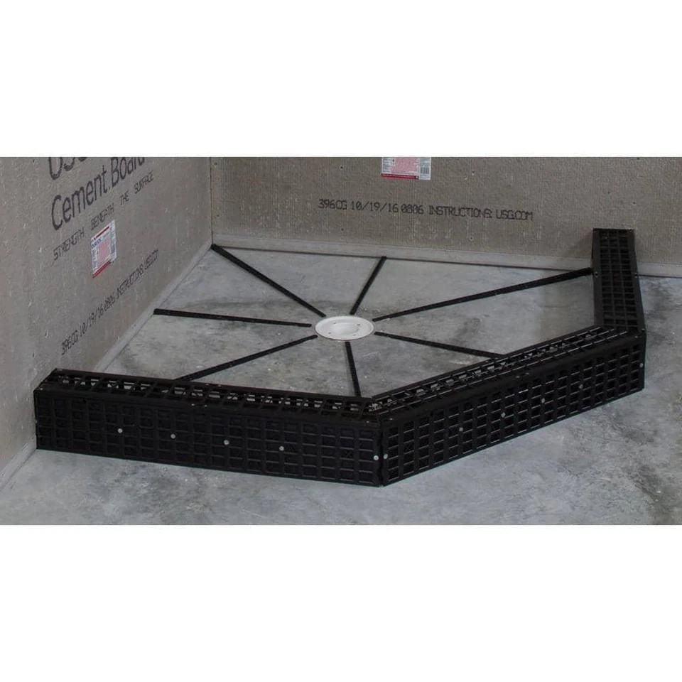 Pre-Pitch Installation Kit Custom Pitch Shower Pan Slope Liner Drain Sub Floor