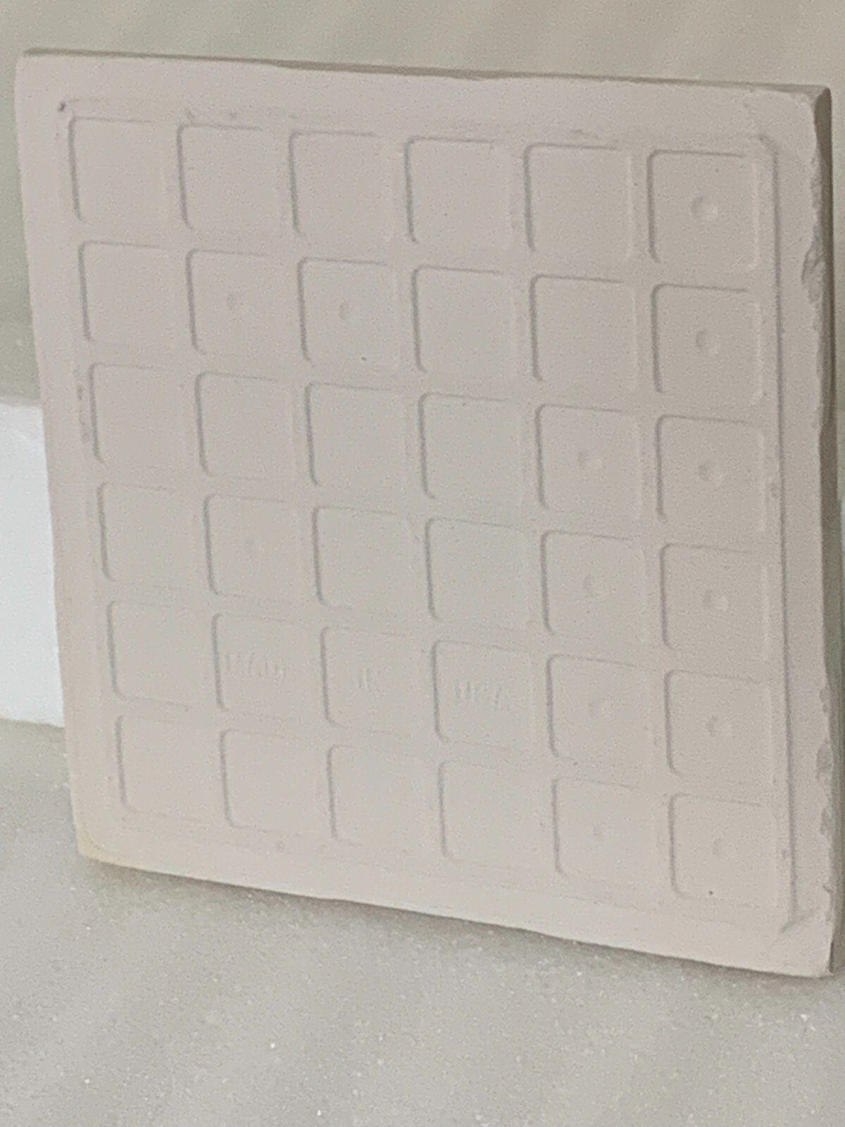 New Vintage Florida Ceramic Tile Bone White 4 3/8″ x 4 3/8″ Matte *8*pcs
