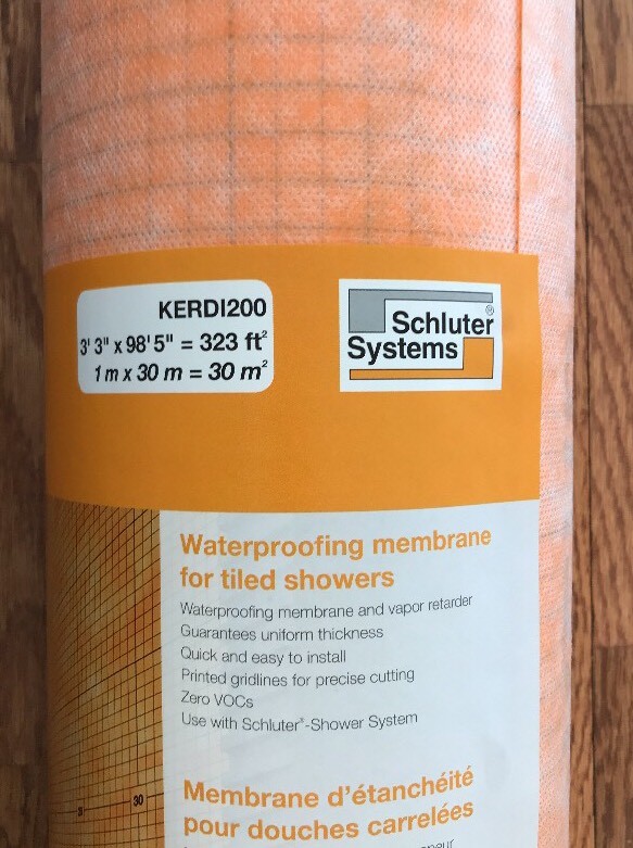 Schluter KERDI Tile Flooring and Wall Waterproofing Membrane 323 sqft. Full Roll