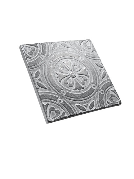 4.25×4.25 Metal Resin Decor Insert Accent Piece Art Craft Wall Tile Made in US