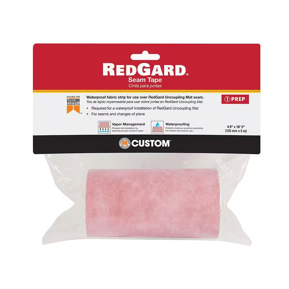 Redgard 5 In. X 16.5 Ft. Indoor Seam Tape for Uncoupling Mat Underlayment