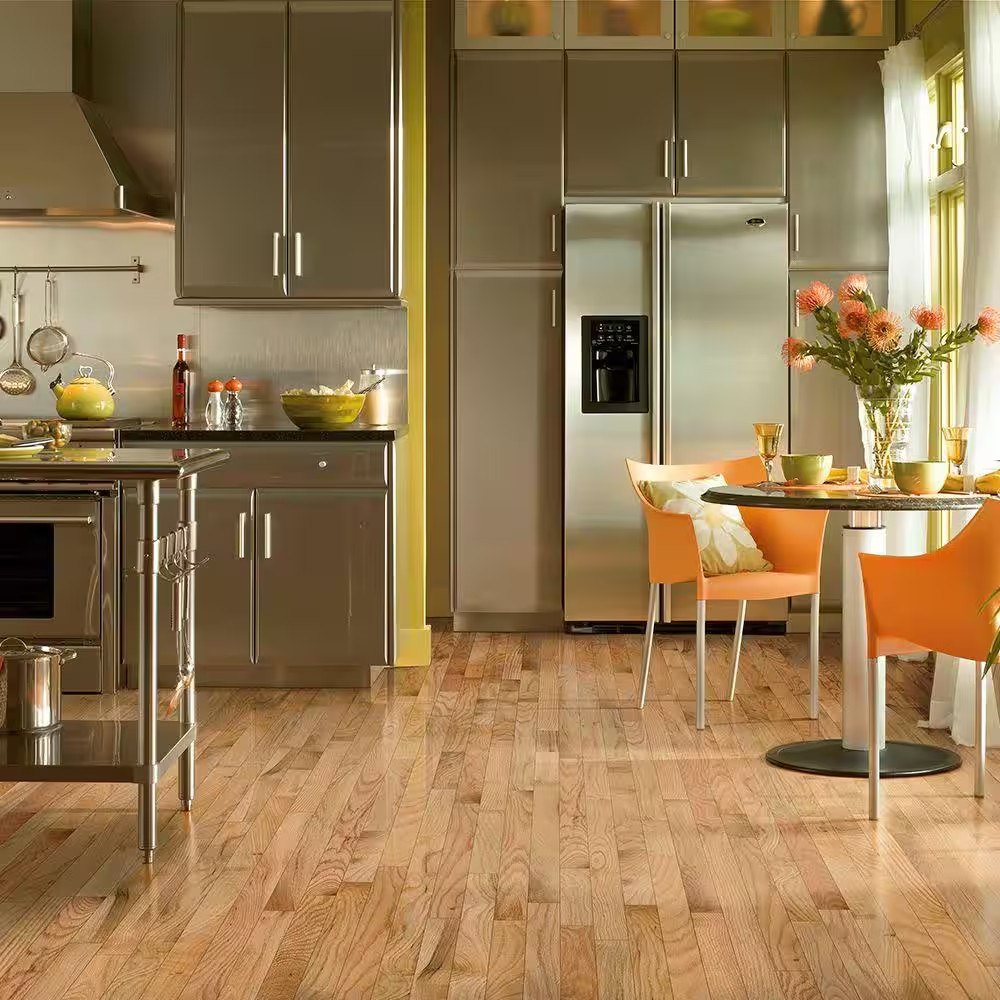 Plano Rustic Natural Oak 3/4 In. T X 2-1/4 In. W Smooth Solid Hardwood Flooring