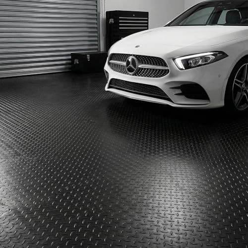 Garage Floor Mat, PVC Flooring Roll Thickened Garage Mats, Heavy Duty 2FTx4FT