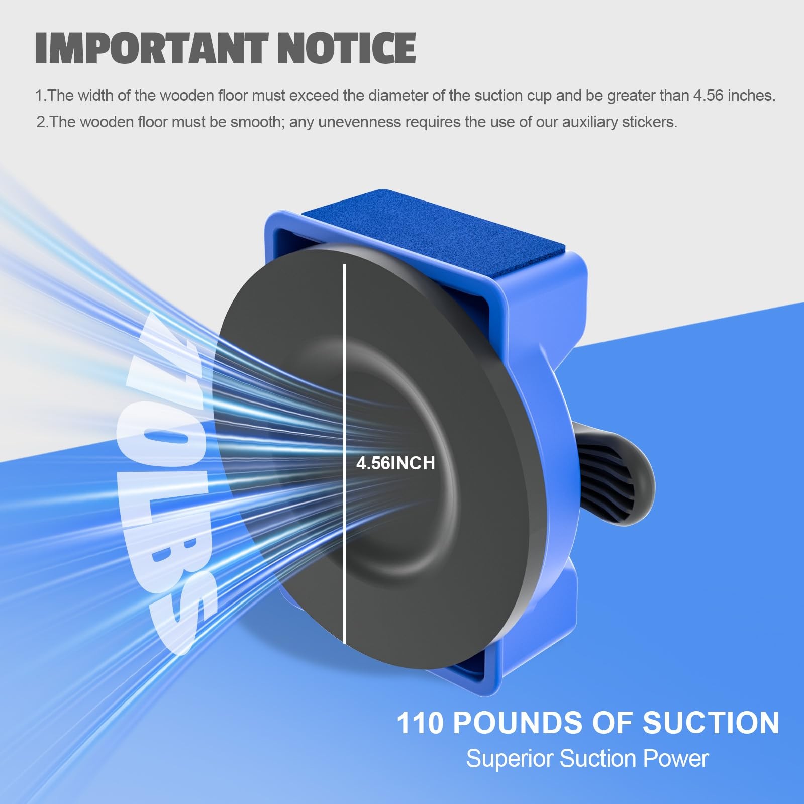 2PCS Floor Gap Fixer Tool, 2026 New DualSide Striking Vacuum Suction Plank Ga…