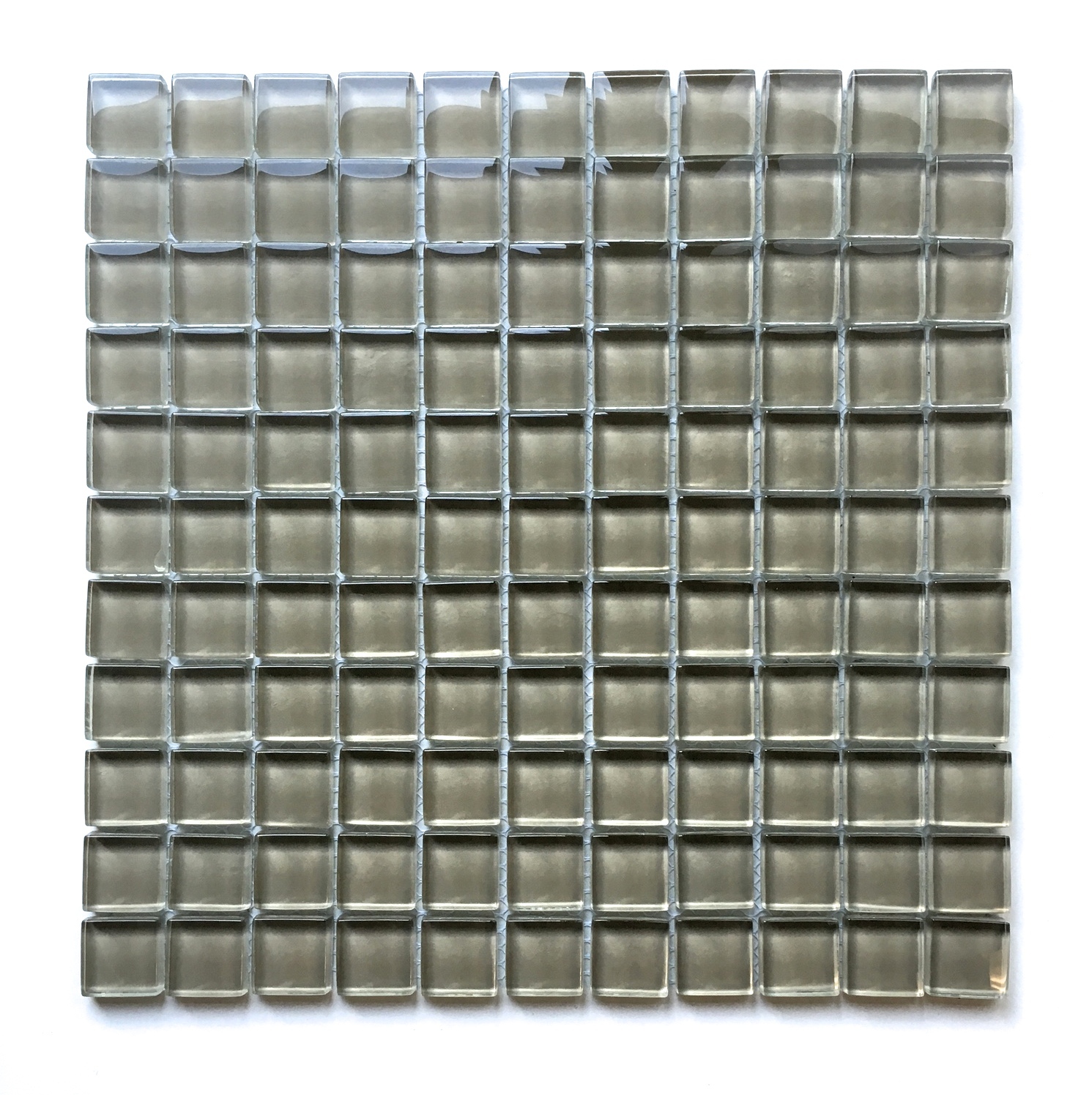 1×1 Sierra Glass Mosaic Tile Glossy Finish Thick Shower Backsplash Wall Spa Bath
