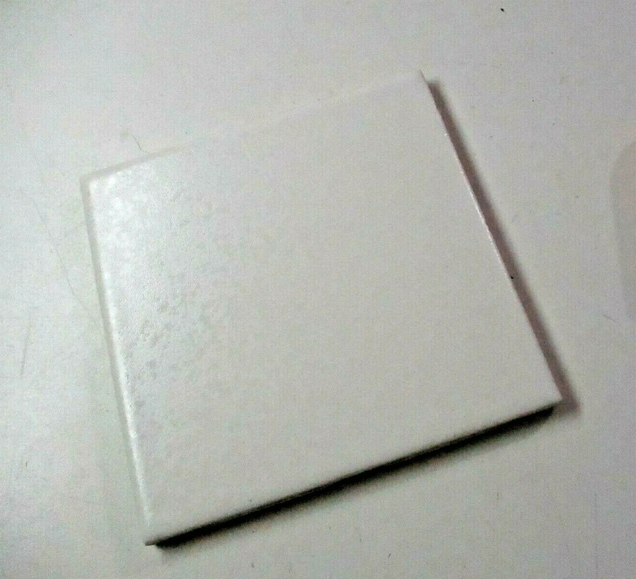 1 Tile FT Florida USA 4-3/8″ 1970 Crystalline Off White Satin Gloss Ceramic Wall