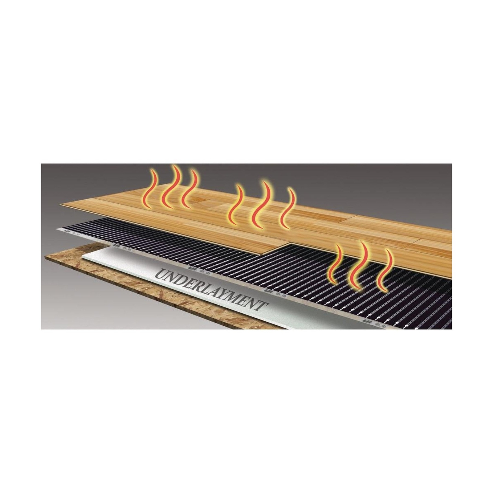 Float QWARM3X25F240 Radiant Floor Heating Mat for below Laminate, Wood, Luxur…