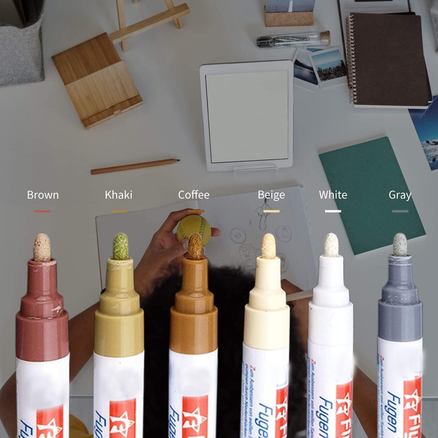 7 Pieces Grout Pen Home Tile Grout Wall Pen Restorer Pen Repair Marker For Re…