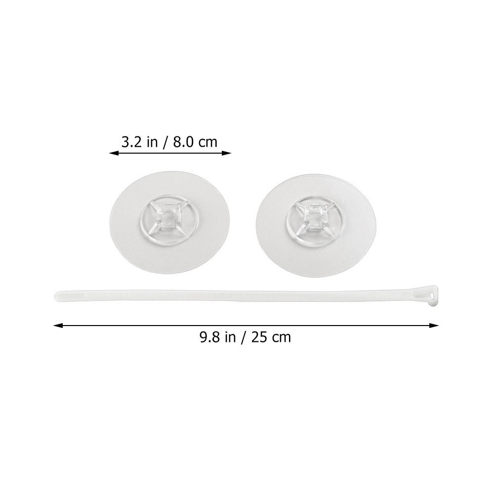 2 Sets Reusable Nylon Furniture Straps Anti-Tilt Fixing Tool Transparent