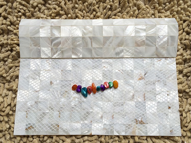 White Shell Mosaic Mother of Pearl Kitchen Bathroom backsplash Shower Tile