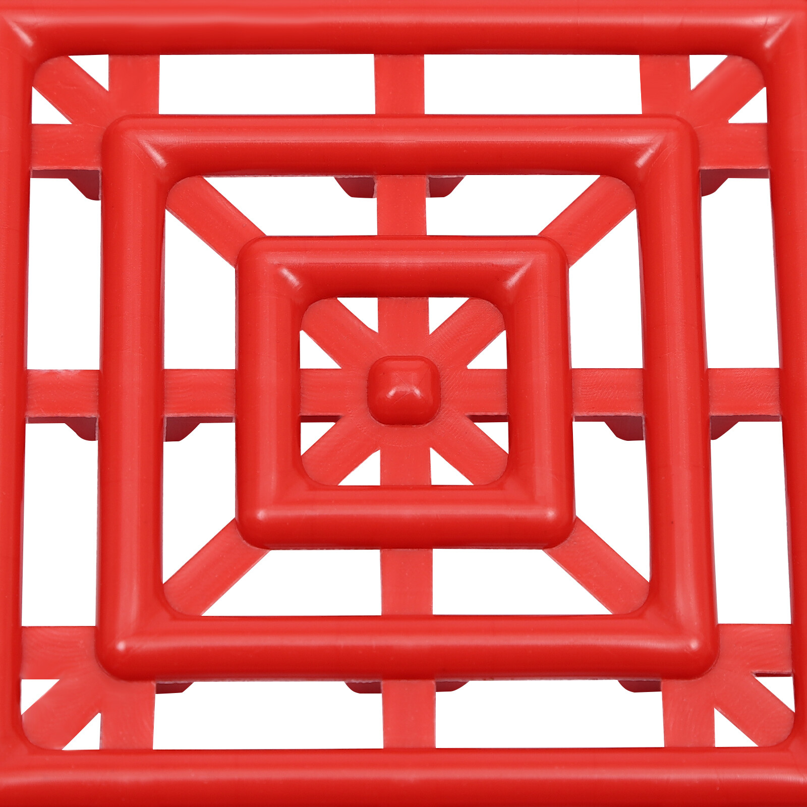 25PCS Red Outdoor Interlocking Tiles 12x12x0.5 Inches Floor Tiles Drainage Tiles
