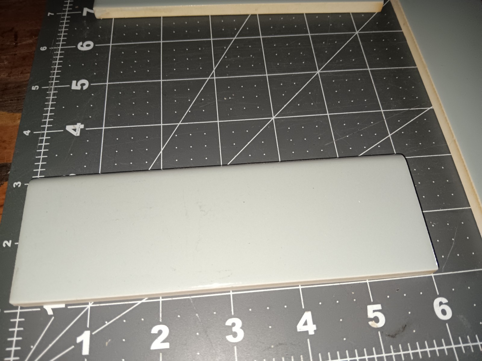20 pieces Unused Antique Tile 2 x 6 Bullnose Trim BLUE GRAY Kitchen Bath