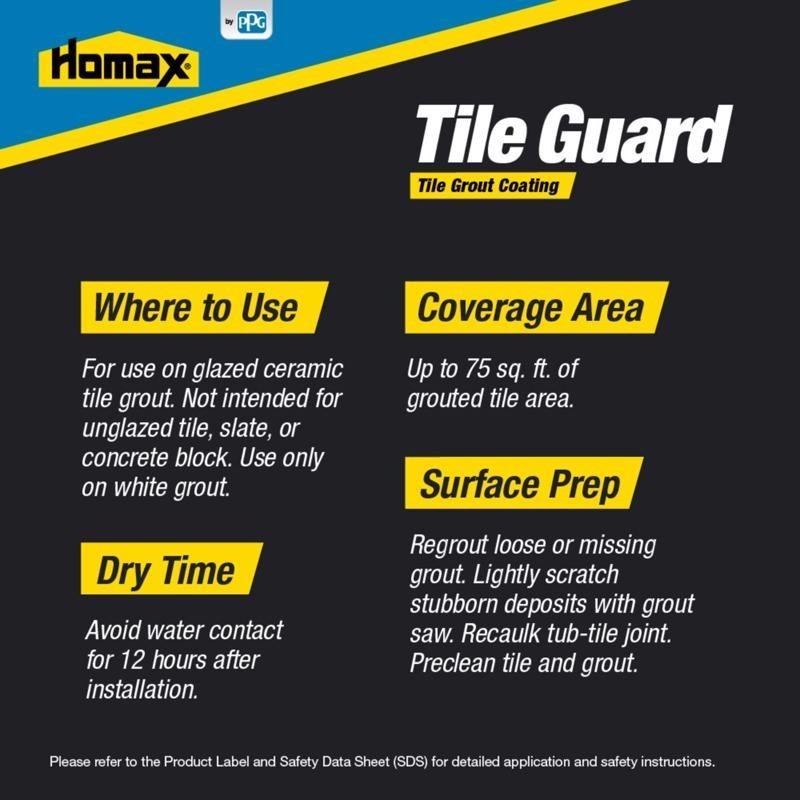 New Homax Residential Grout Sealer 4.3 oz