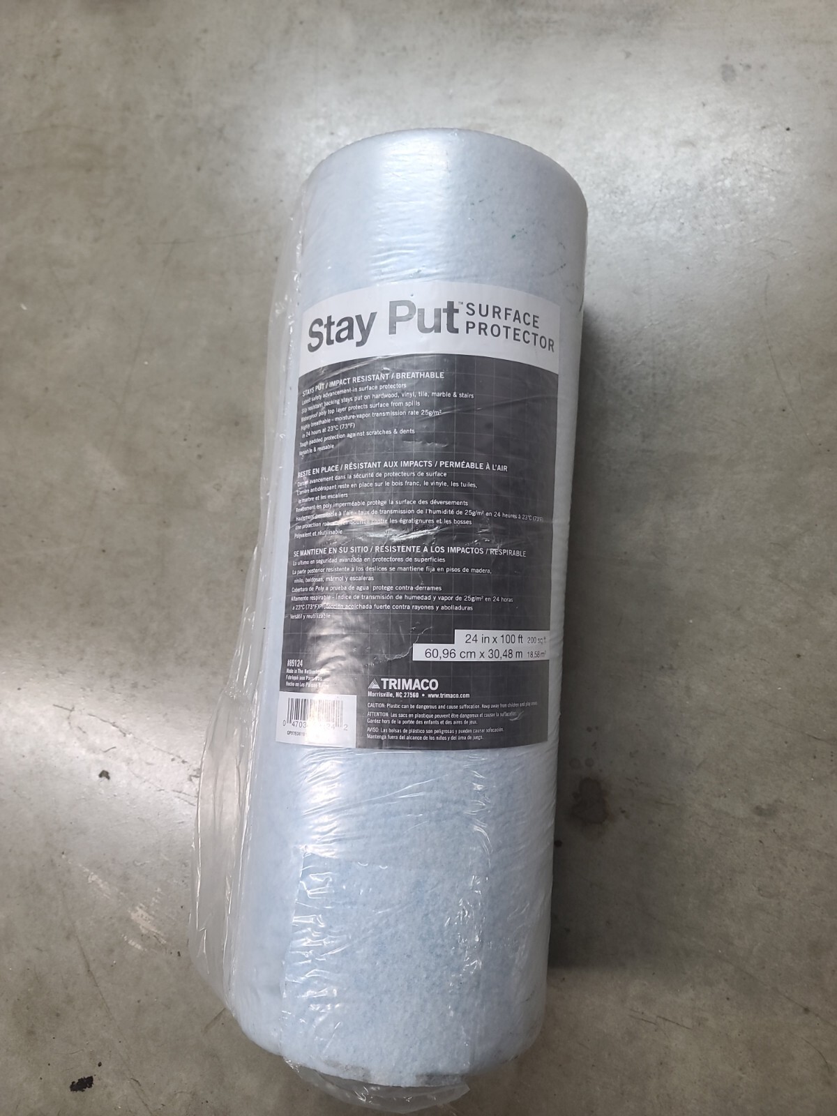 Stay Put Surface Protector 24 in. x 100 ft. 200 sq. ft. By Trimaco