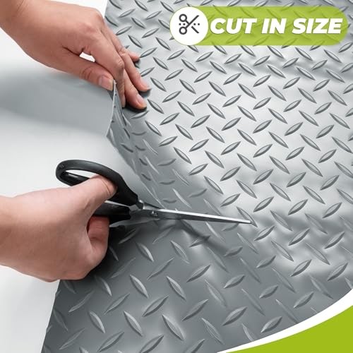 4×6 FT Garage Floor Mat, Thickened Garage Mats Flooring Roll for Under Car,
