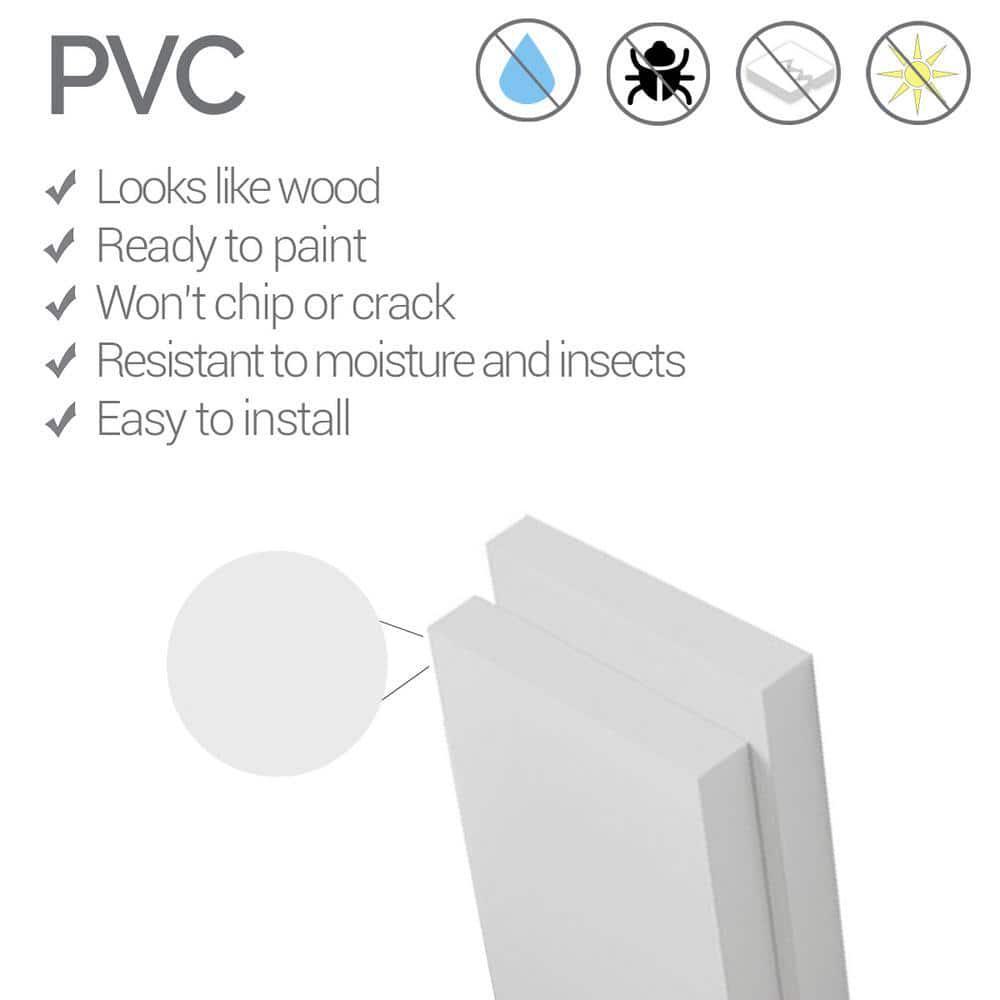 Ekena Millwork 5/8″x96″x40″ PVC Beadboard Wainscoting (Heights Up-To 41-5/8″)