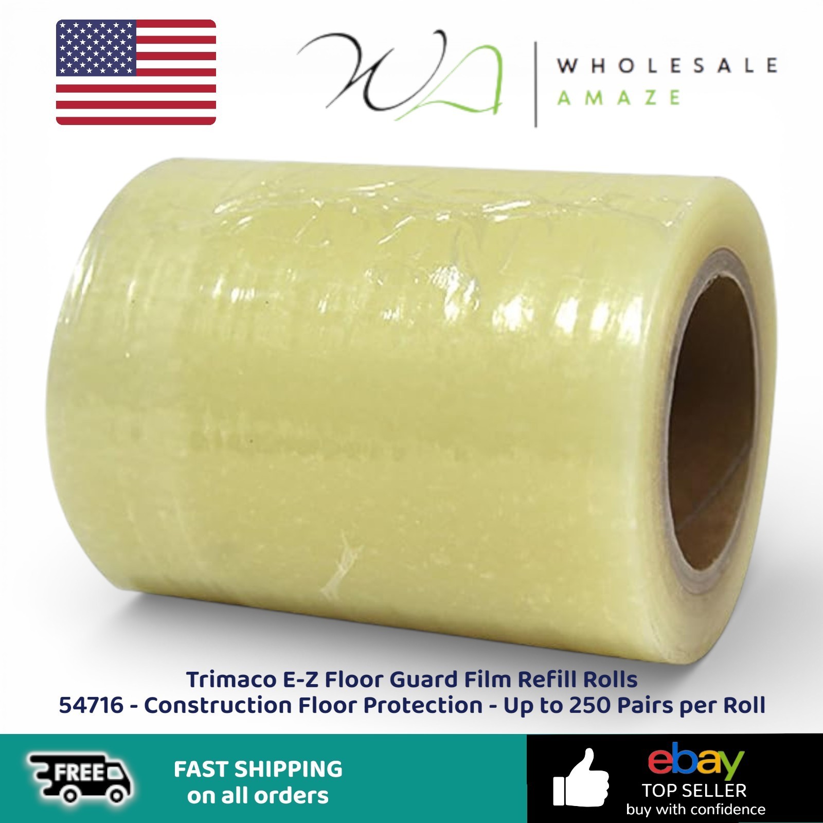 Trimaco E-Z Floor Guard Film Refill Rolls 54716 – Construction Floor Protection
