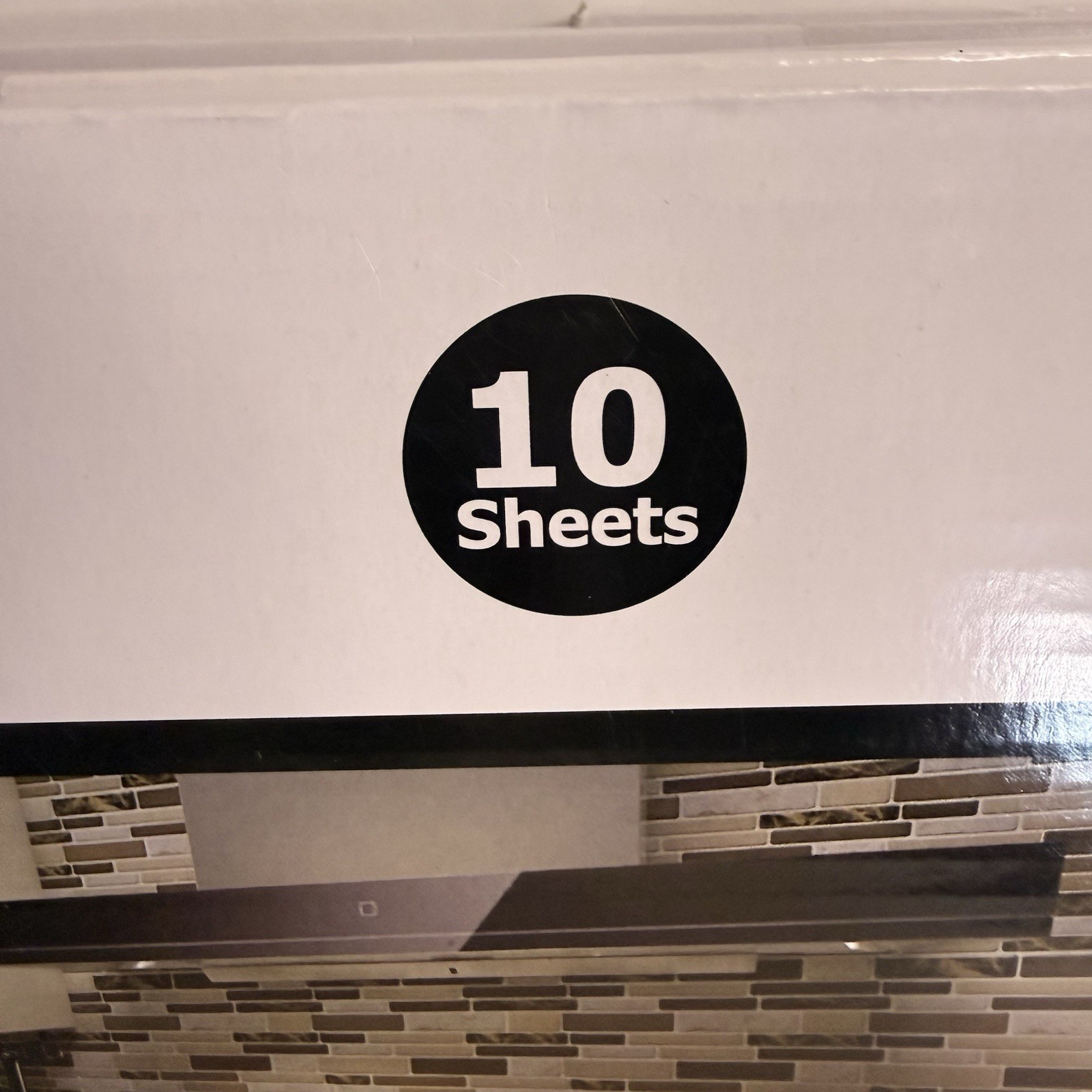 Art3d Peel & Stick Backsplash Tiles Marble 12×12 Lot of 4 (40 Sheets) NEW Sealed