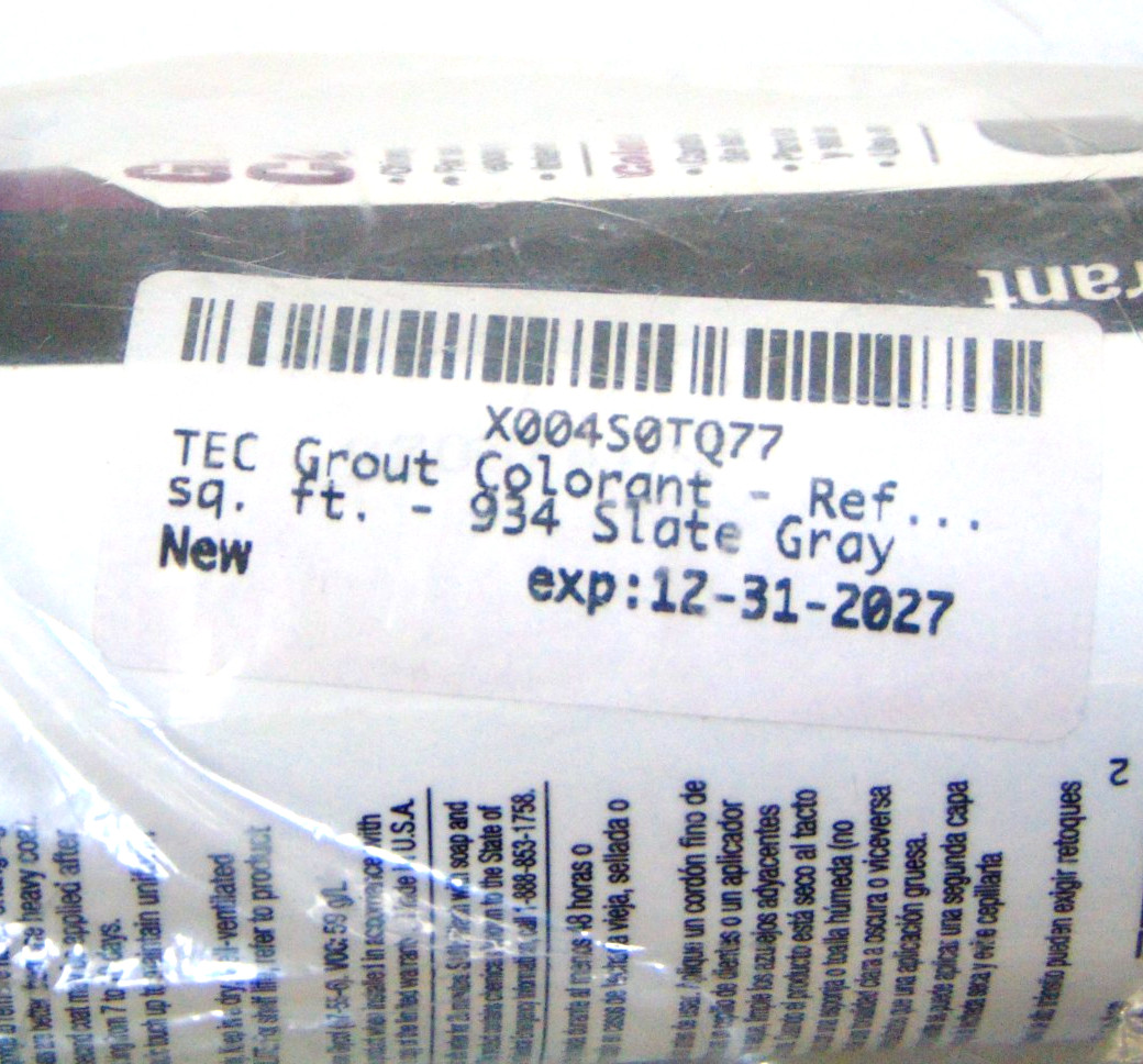 TEC Grout Colorant #505 Slate Gray 8 fl oz (237mL) Sanded Unsanded Cement Epoxy
