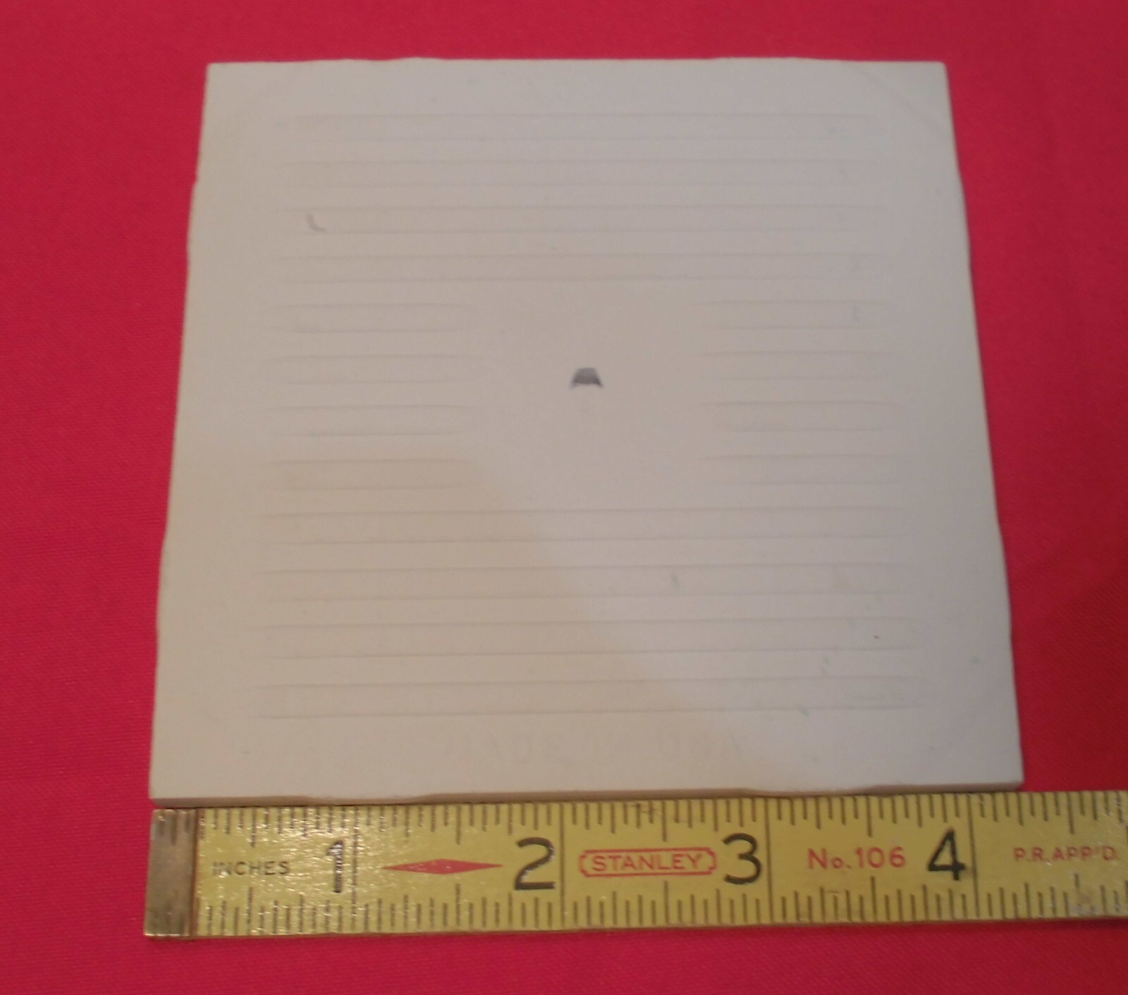 1 pc. Glossy Ceramic Tile *Aqua Mist #42* American Olean 4-1/4″ Blue-Green NOS