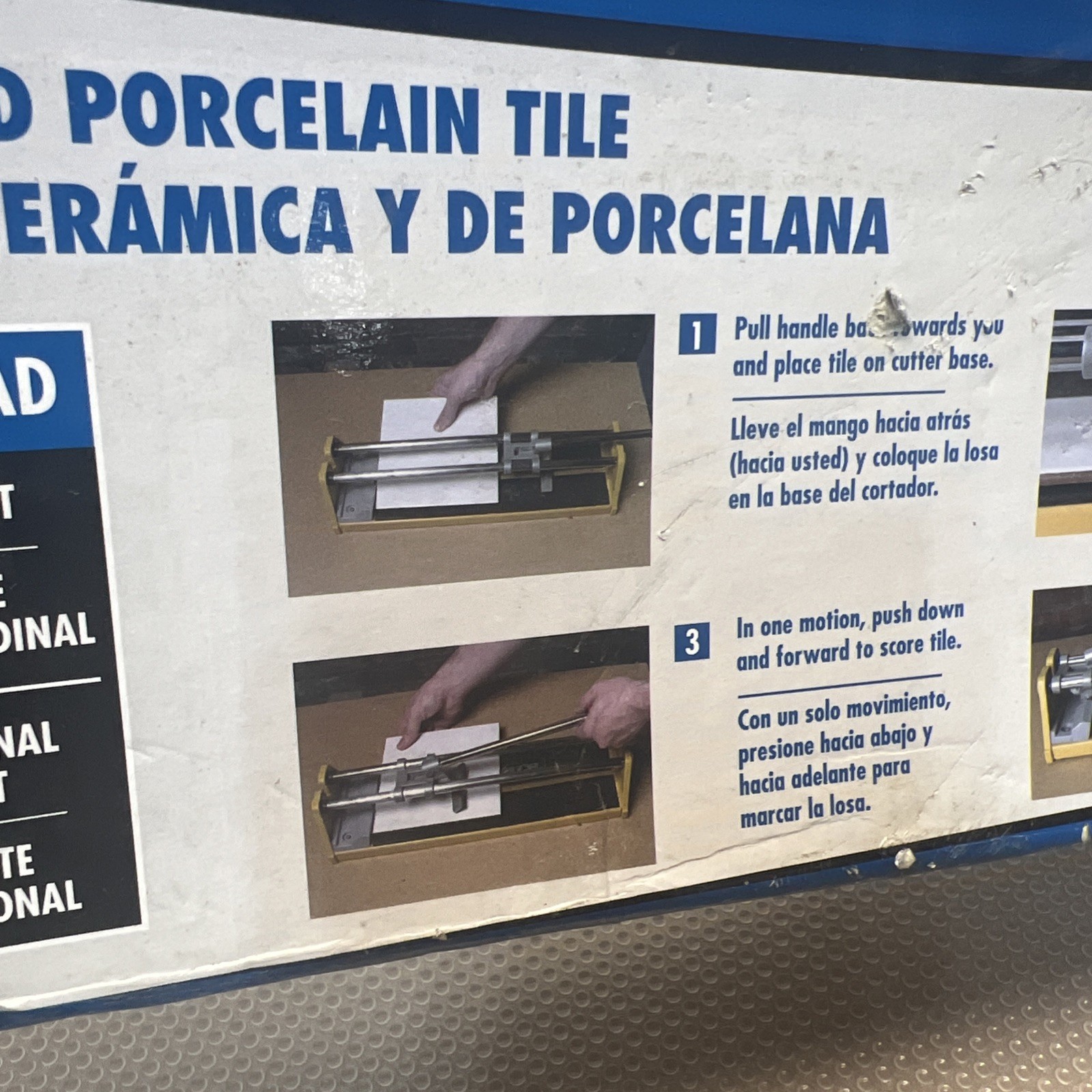 Workforce 14″ Tile Cutter THD14 Ceramic Porcelain Tile Tool Used Box Is Damaged