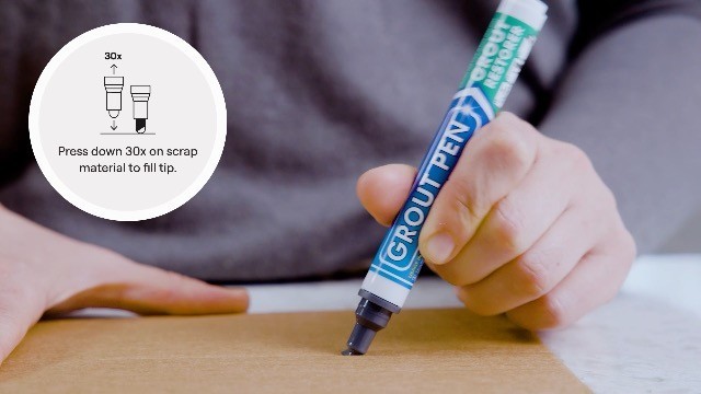 Grout Pen Dark Grey 5mm Tile Grout Paint Marker Restorer Waterproof Colorant