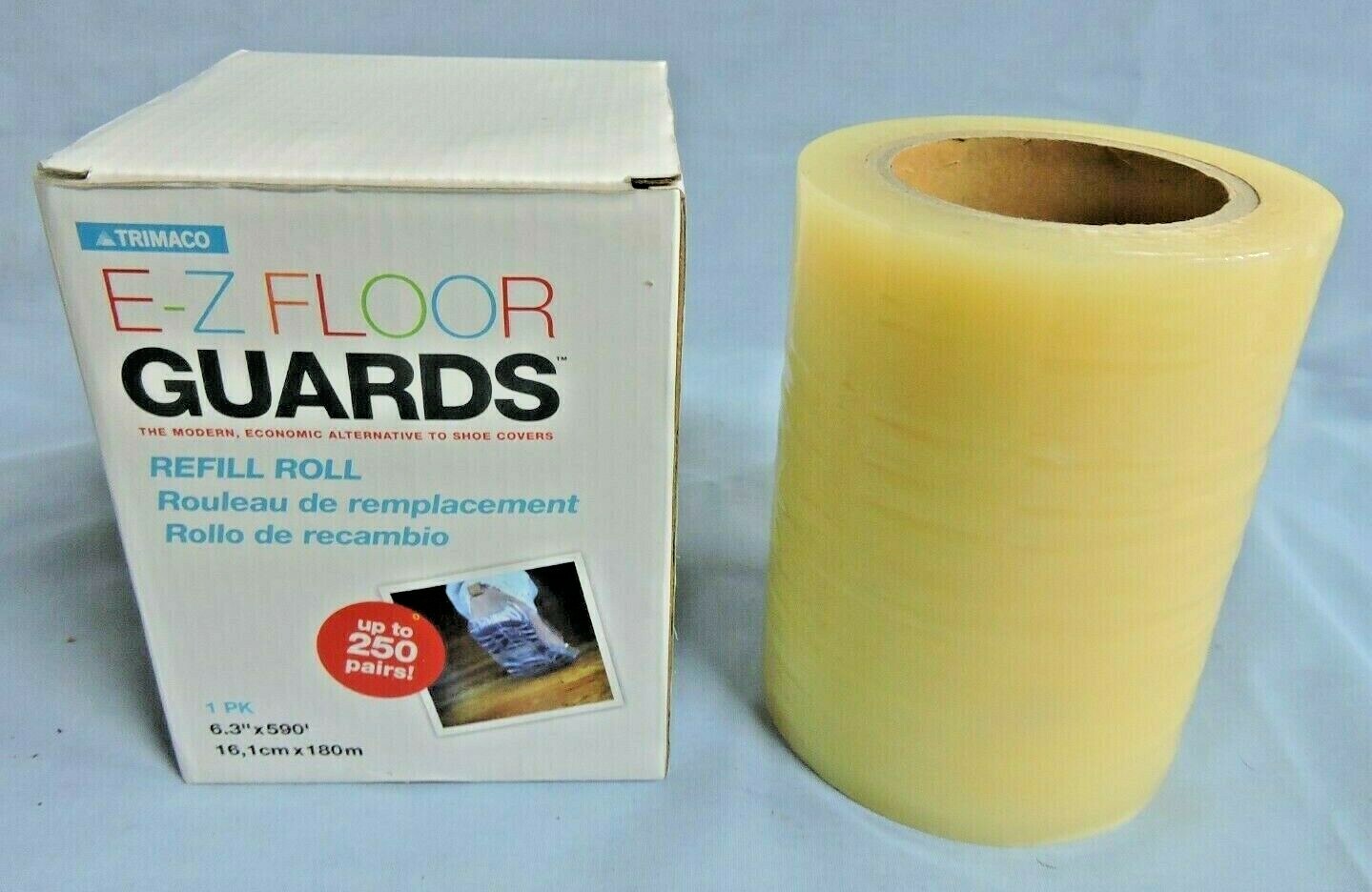 Trimaco E-Z Floor Guards #54716 Refill Film Roll Shoe Covers 250 Pairs