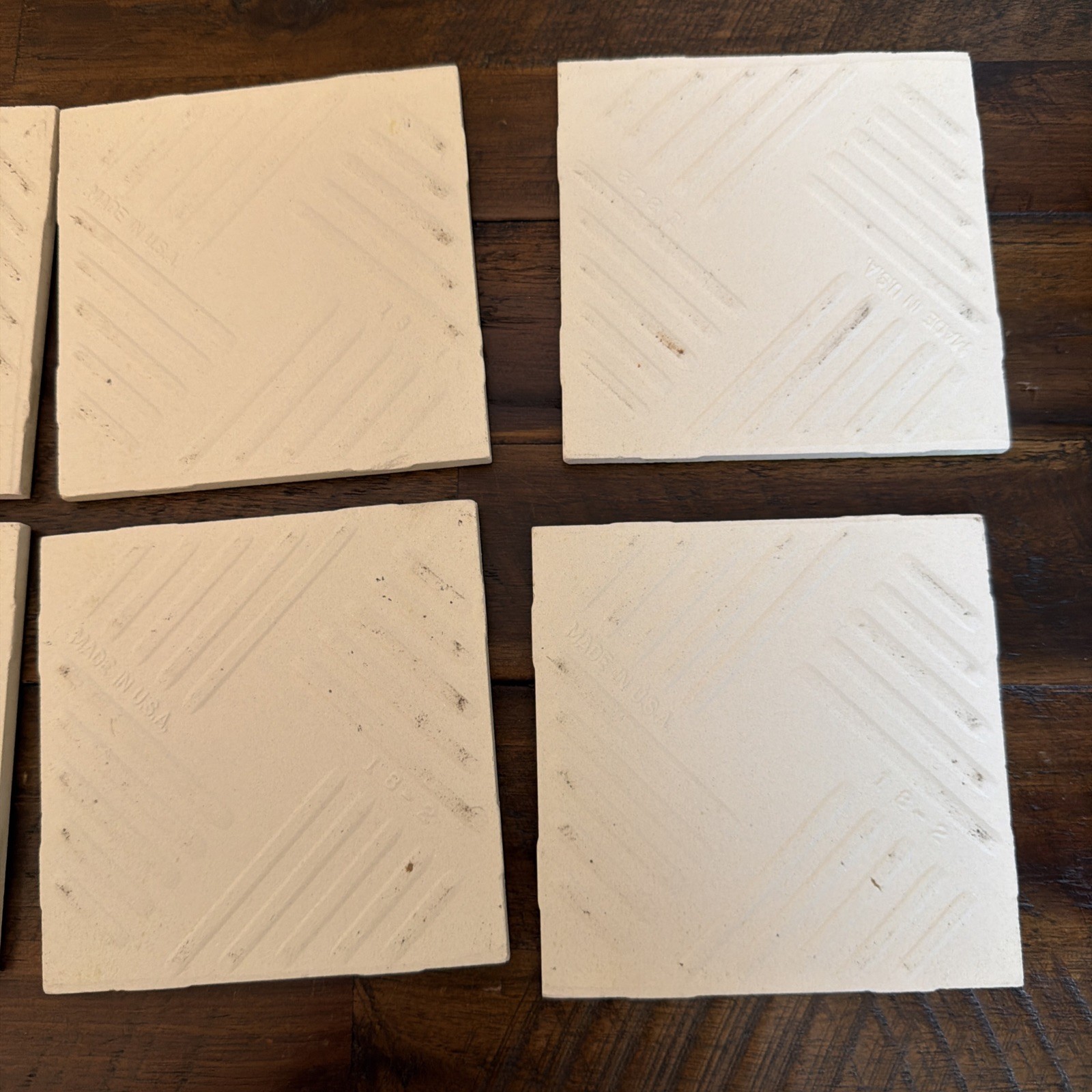 Lot Of 10 Vintage Green Tile Bathroom Replacement Craft Made In USA