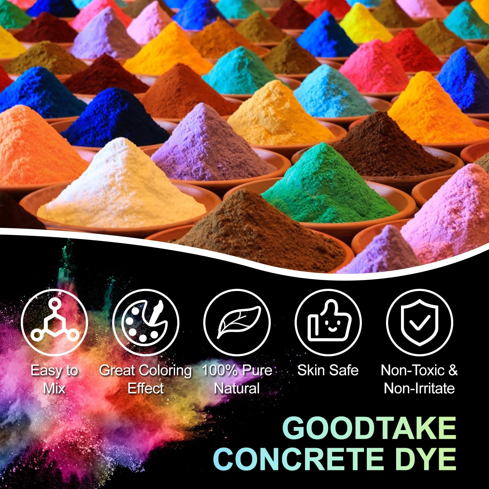 Concrete Pigment – Wine Red Iron Oxide Powder, for Tile, Paint, Mortar, Grout…