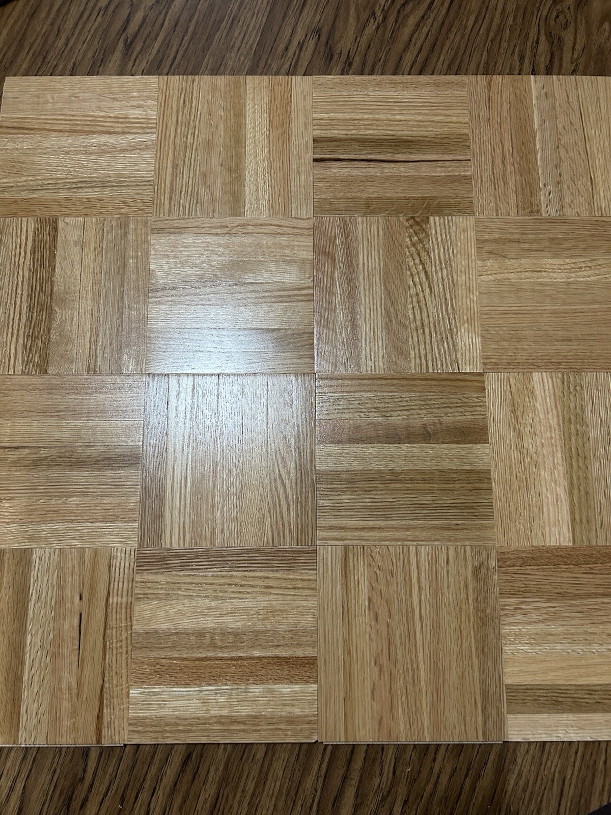 10 Parquet Floor Tiles Oak Natural Canadian 30cm x 30cm NEW!