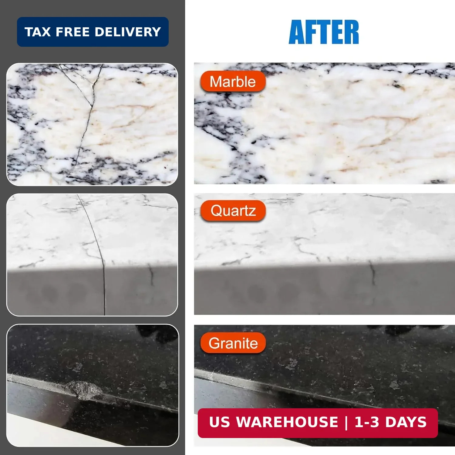 Tile Repair Kit, Ceramic Tile Chip Repair Kit, Porcelain Repair Kit for Ceramic,