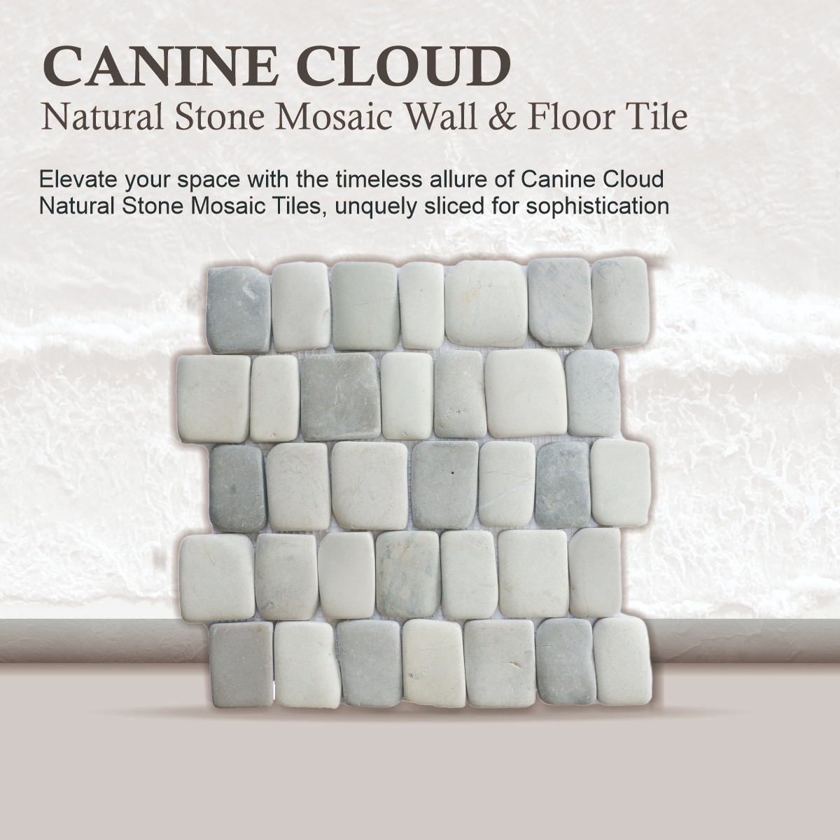 Canine Cloud Natural Stone Mosaic Wall & Floor Tile ($16.8/SqFt)