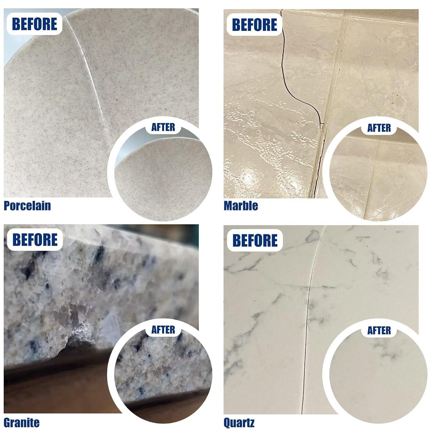 Professional Porcelain Repair Kit – Effortless Restoration for Bathroom Fixtures