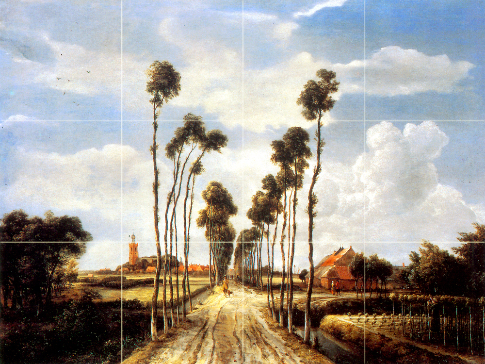 Art The Alley at Middelharnis Ceramic Mural Bcksplash Landscape Tile Decor #231