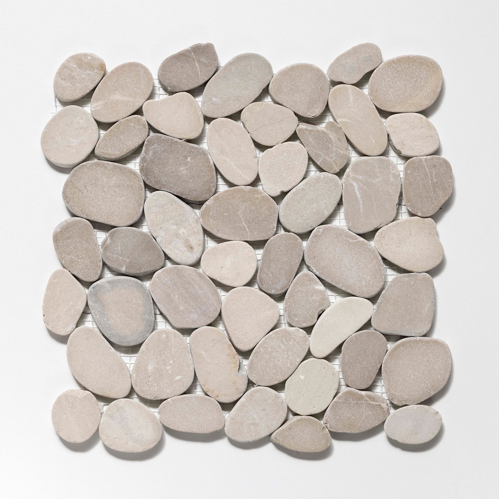 Cruz Bay Studio XS3 Sliced Pebble – 11″ x 11″ Pebble and Rock – Earl Grey