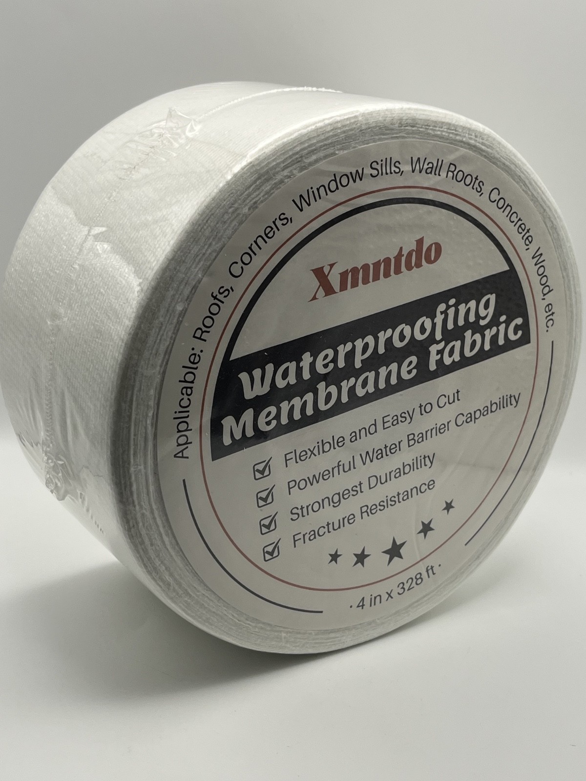 NEW Imntdo 4 Inch X 328 Ft Waterproofing Membrane Fabric, Fracture Resistant