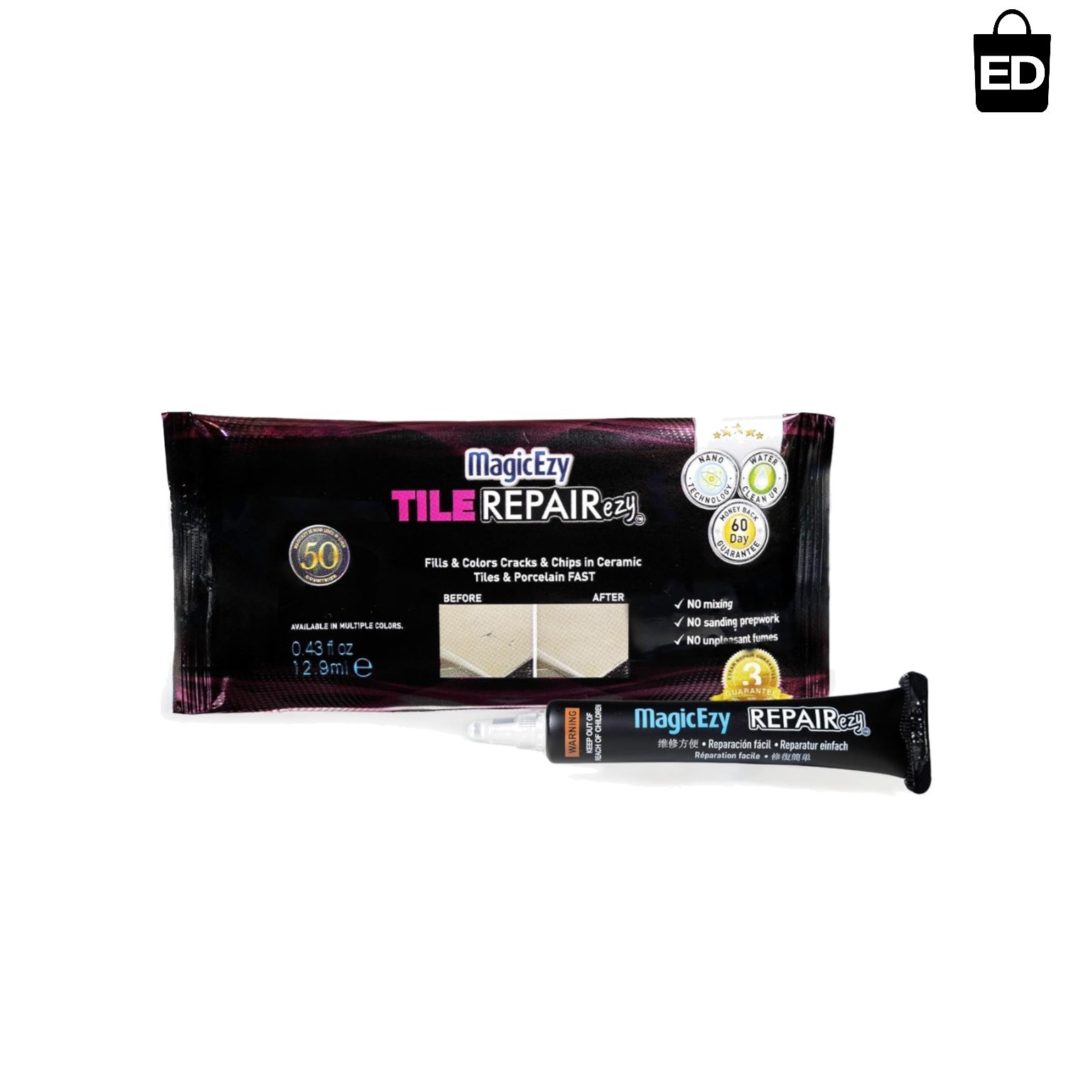 Durable Honey Beige Tile Repair Kit – Water-Resistant Gel for Seamless Fixes