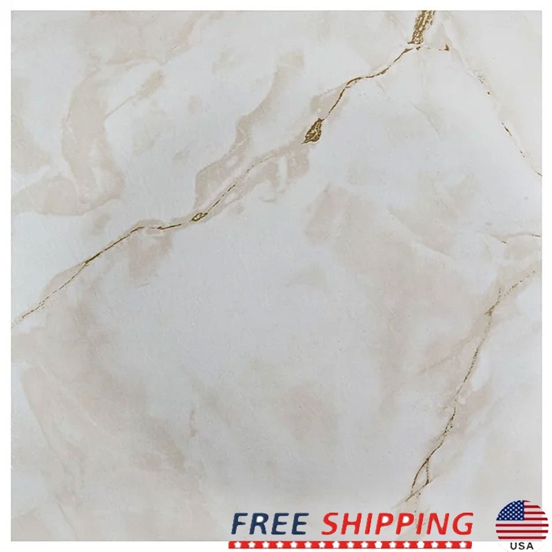 Vinyl Peel & Stick Floor Tiles Easy Installation Water Resistant DIY Home Decor