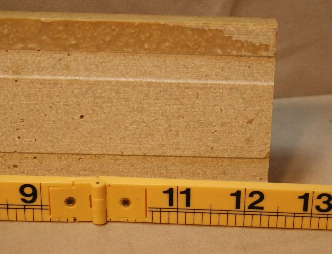 Decorative Listello Border Made Of Resin Travertine Look 12 1/4″ X 3/8″ X3″