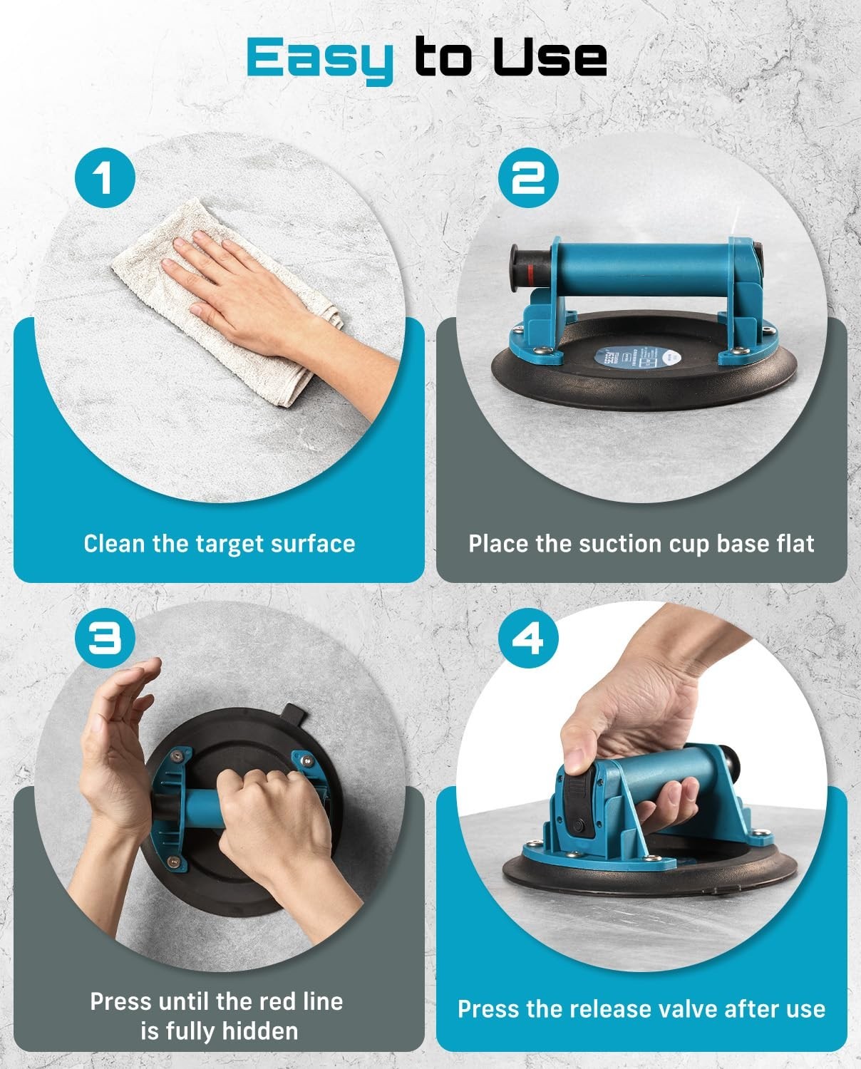 Strong Vacuum Suction Cup Lifter for Large Tiles